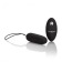 Чёрное виброяйцо Silicone Remote Bullet с пультом ДУ - California Exotic Novelties