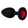 Чёрная анальная втулка с красным кристаллом - 7,3 см. - Джага-Джага - купить с доставкой в Москве Чёрная анальная втулка с красным кристаллом - 7,3 см. - Джага-Джага - купить с доставкой в Москве