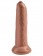 Кофейный необрезанный фаллоимитатор на присоске 9  Uncut Cock - 25,4 см. - Pipedream