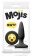 Черная силиконовая пробка Emoji Face WTF - 8,6 см. - NS Novelties - купить с доставкой в Москве