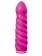 Ярко-розовый вибратор со спиралевидным рельефом PURRFECT SILICONE DELUXE 100 FUNCTION - 18 см. - Dream Toys
