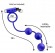 Синее эрекционное кольцо с анальным стимулятором Penetrator - Blush Novelties - в Москве купить с доставкой